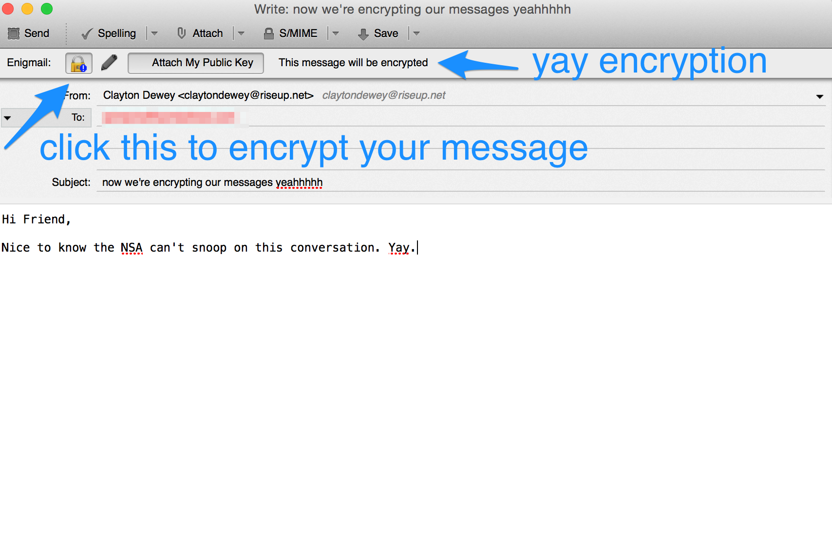 Encrypting Email with a Riseup.net Account, Thunderbird and Enigmail